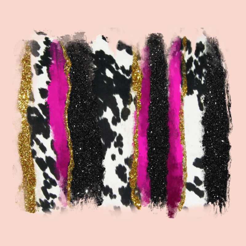 Cow , Yellow And Pink Glitter Brushstrokes Urban Hoodie by AdoDesignShop | Teevron