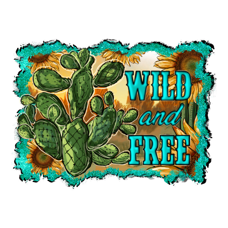 Wild And Free Cactus Premium Sweatshirt by RanaPortraitStore | Teevron