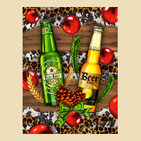 Beer Bottles With Wheat And Barley Premium Hoodie | Teevron