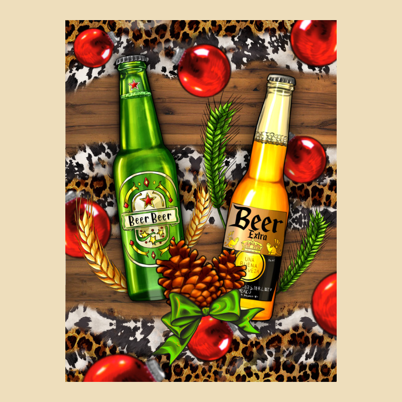 Beer Bottles With Wheat And Barley Premium Hoodie by AdoDesignShop | Teevron