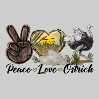 Peace Love Ostrich Premium Tee | Teevron