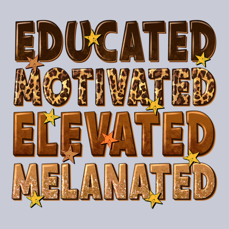 Melanin Educated Motivated Elevated Melanated Heavyweight Hoodie by texasbilliewilder | Teevron
