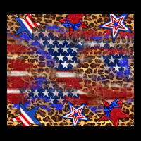 American Flag And Star Leopard Urban Heavy Tee | Teevron