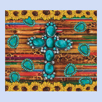Western Gemstone Cross Sunflowers Leopard Serape Glitter Wooden Tumble Urban Hoodie | Teevron