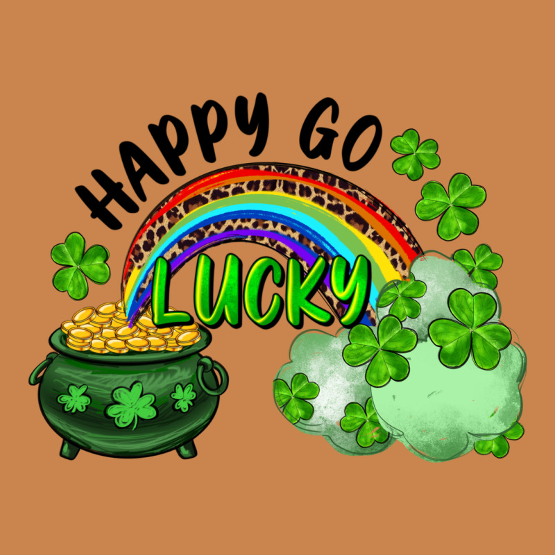 Happy Go Lucky Rainbow Shamrocks And Pot Of Gold Heavyweight Hoodie by RanaPortraitStore | Teevron