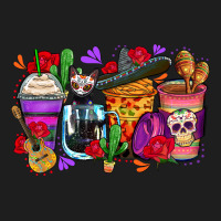 Day Of The Dead Coffee Cups Heavyweight Hoodie | Teevron