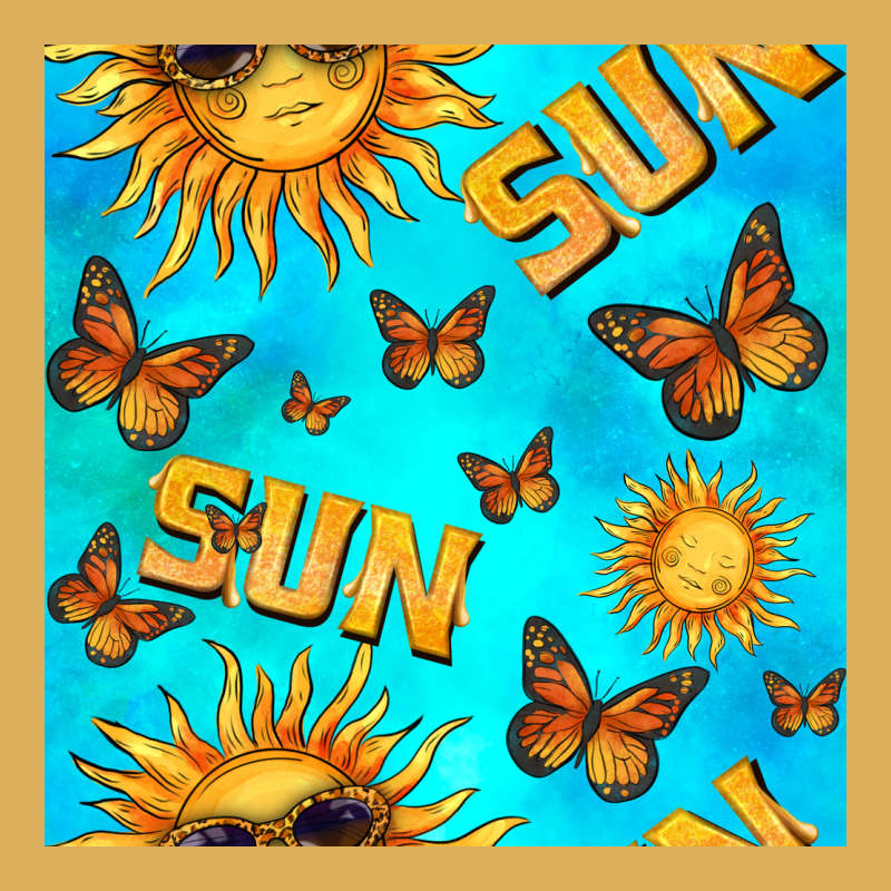 Sun With Butterfly Seamless Pattern Premium Hoodie by BundleAndBundleShop | Teevron