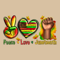 Peace Love Juneteenth Heavyweight Hoodie | Teevron