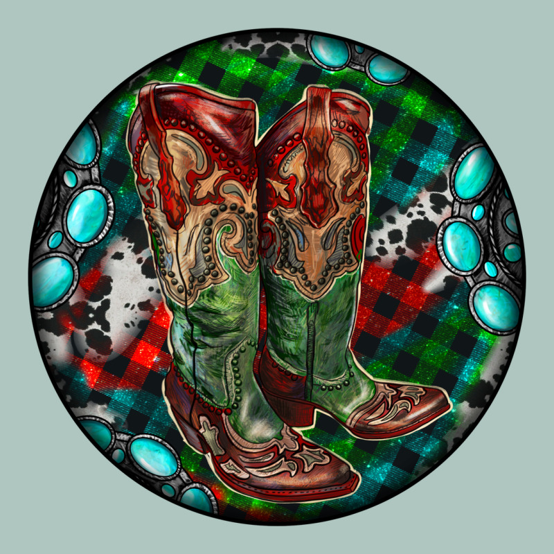 Christmas Cowboy Boots Premium Sweatshirt by RanaPortraitStore | Teevron