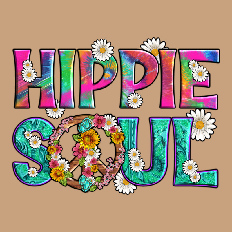 Hippie Soul With Tie Dye And Flowers Vintage Tee by Artiststas | Teevron