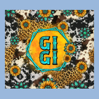 Gigi Sunflower Turquoise Premium Hoodie | Teevron