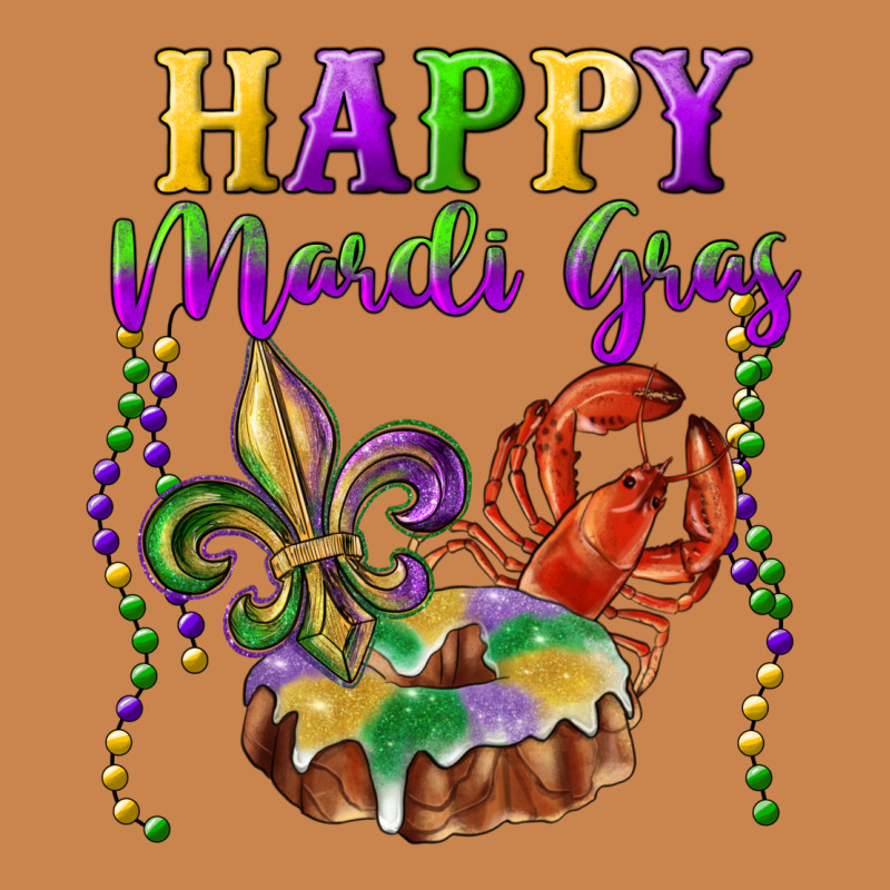 Happy Mardi Gras Fleur De Lis King Cake Crawfish Heavyweight Hoodie by RanaPortraitStore | Teevron