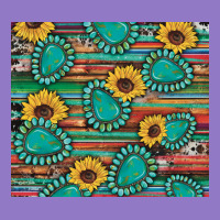 Western Gemstone Sunflowers Serape Cowhide Glitter Wooden Urban Hoodie | Teevron