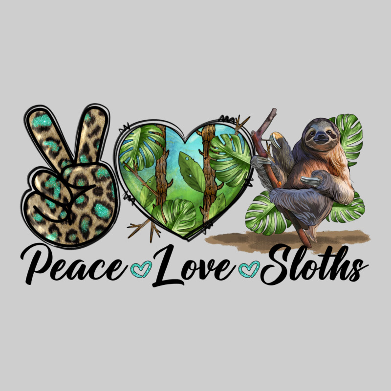 Peace Love Sloths Premium Tee by LillyAllenDesigns | Teevron