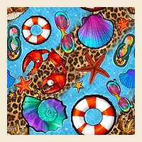 Summer With Leopard Seamless Pattern Premium Hoodie | Teevron