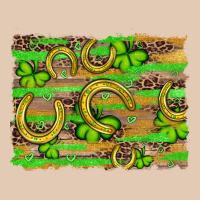 Horseshoe Shamrock Leopard Wood Glitter Background Urban Hoodie | Teevron