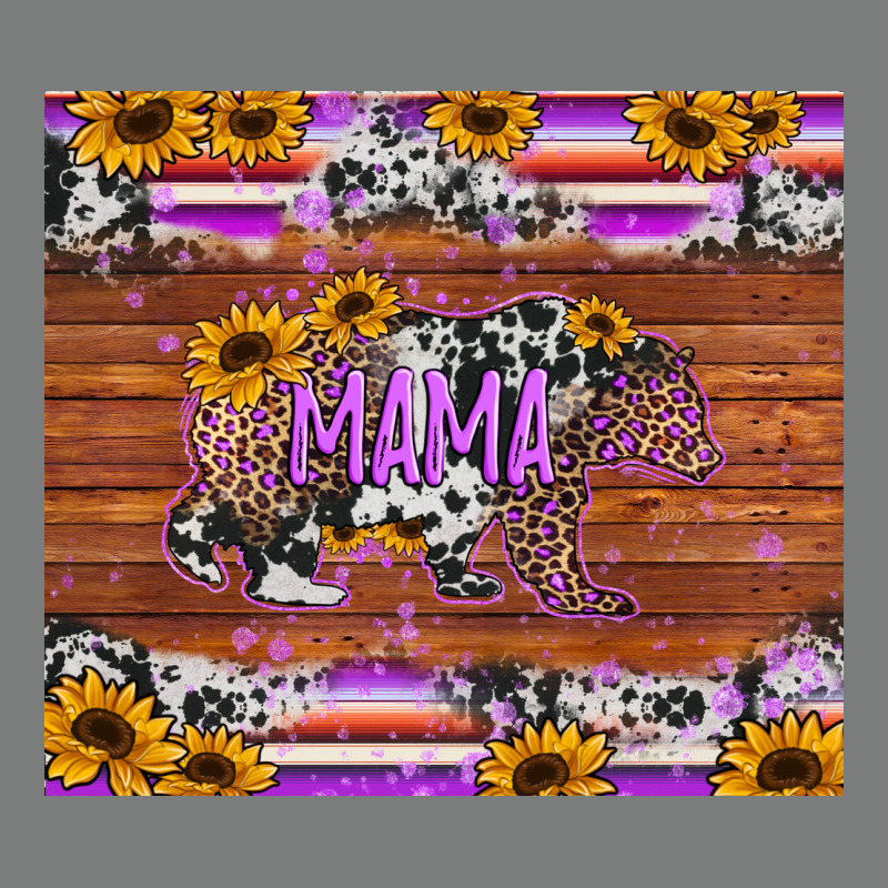 Mama Bear Sunflowers Purple Premium Hoodie by Jasminsmagicworld | Teevron
