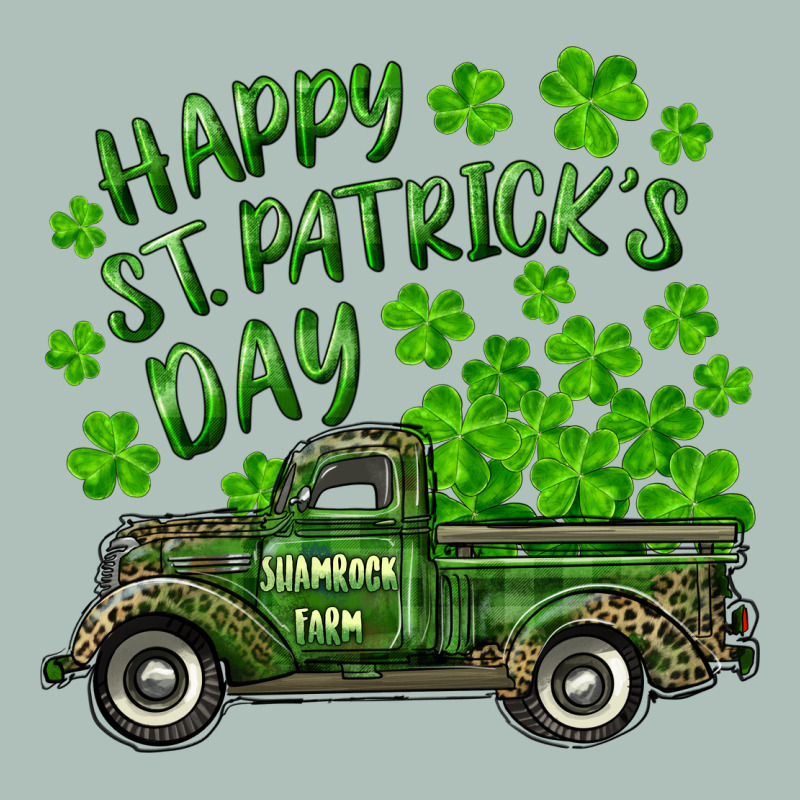 Happy St. Patrick's Day Shamrock Farm Truck Heavyweight Hoodie by RanaPortraitStore | Teevron