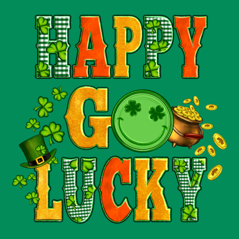 Happy Go Lucky  With Coin And Shamrock Urban Hoodie by Artiststas | Teevron