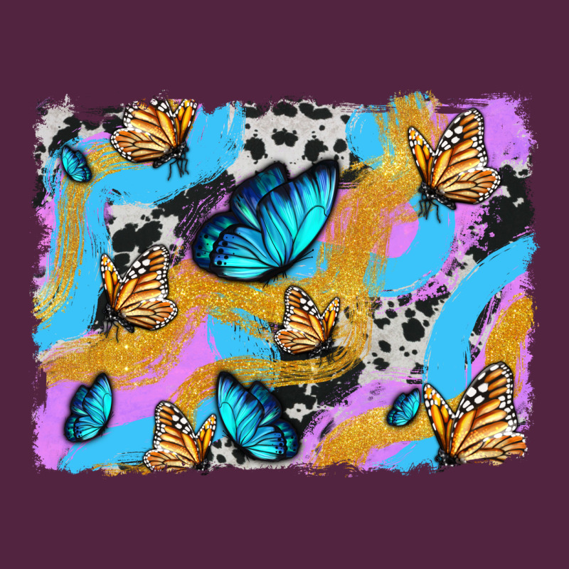 Easter Butterfly With Glitter And Cowhide  Background Urban Hoodie by Artiststas | Teevron