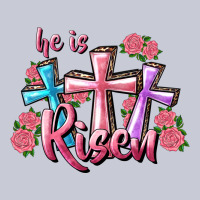 He Is Risen Cross Heavyweight Hoodie | Teevron