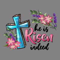 He Is Risen Indeed Cross And Flowers Heavyweight Hoodie | Teevron