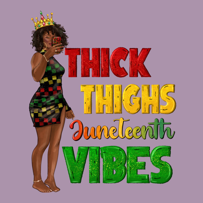 Thick Thighs Juneteenth Vibes With Afro Black Woma Heavyweight Hoodie by texasbilliewilder | Teevron