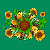 St Patricks Sunflowers With Shamrock And Glitters With Leopard Urban Hoodie | Teevron