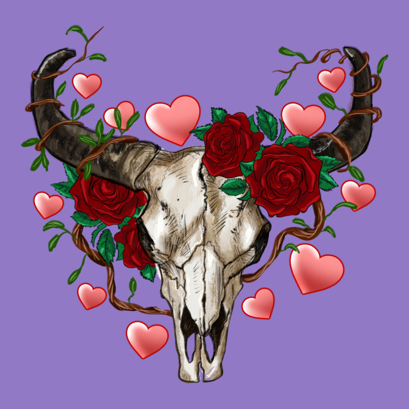 Valentine's Bull Skull Urban Hoodie by AdoDesignShop | Teevron