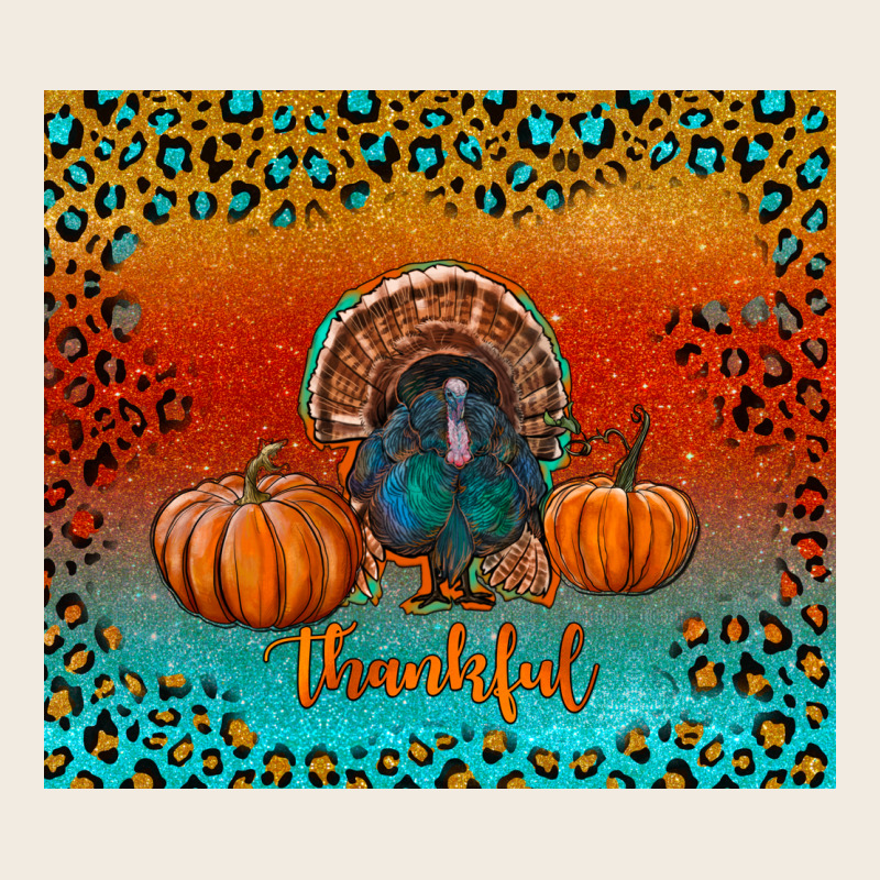 Thankful With Turkey And Pumpkins Premium Sweatshirt by RanaPortraitStore | Teevron