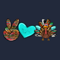 Peace Love Thanksgiving Turkey Premium Sweatshirt | Teevron