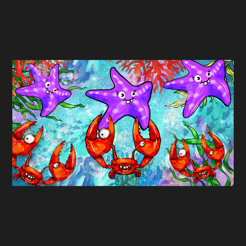 Crab And Starfish  Cup Classic Tee by BarkalooDesign | Teevron