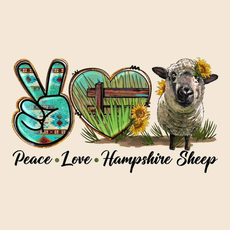 Peace Love Hampshire Sheep Premium Tee by LillyAllenDesigns | Teevron