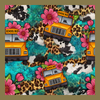Western School Bus Seamless Pattern Premium Hoodie | Teevron