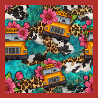 Western School Bus Seamless Pattern Premium Hoodie | Teevron