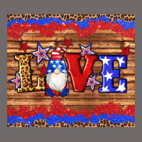 American Flag Gnomes Love Star Leopard Glitter Urban Heavy Tee | Teevron