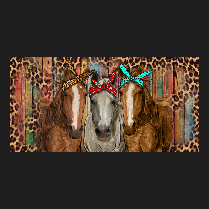 Horses With Serape And Leopard Heavyweight Hoodie by RanaPortraitStore | Teevron