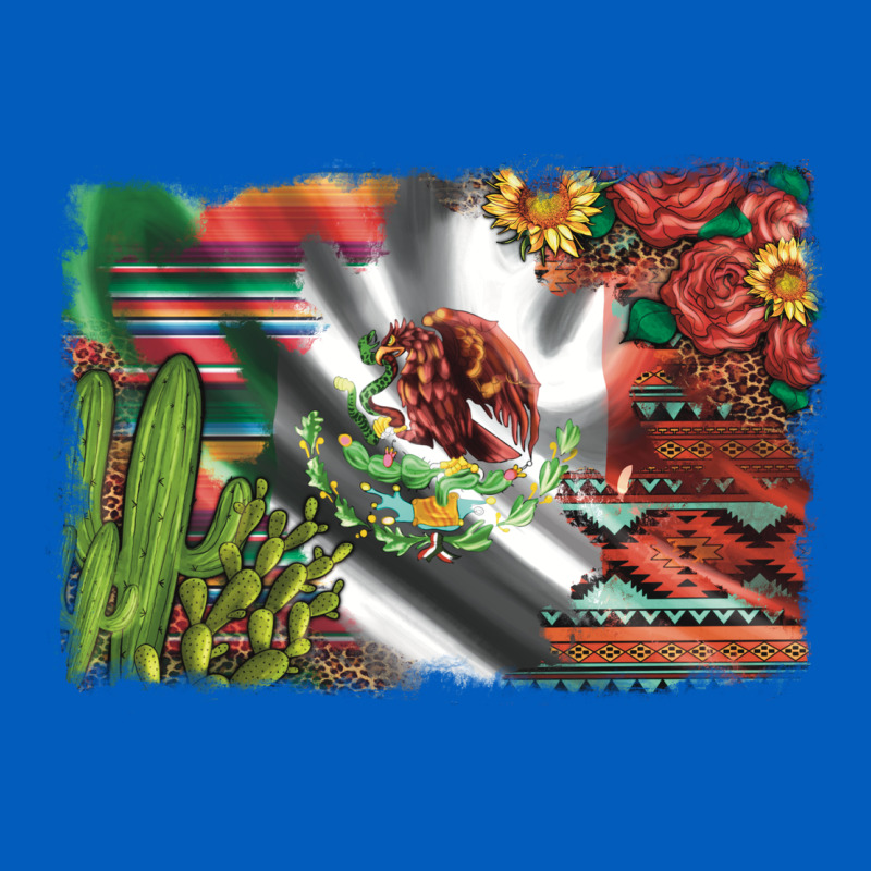 Mexico Flag Sunflowers Roses And Cactus With Serape Aztec And Leopard Urban Hoodie by Artiststas | Teevron