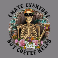 I Hate Everyone But Coffee Helps With Flowers Heavyweight Hoodie | Teevron