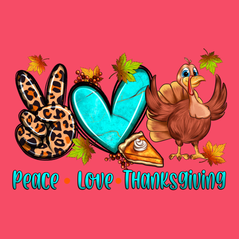 Peace Love Thanksgiving Premium Sweatshirt by Zillion Design Studio | Teevron