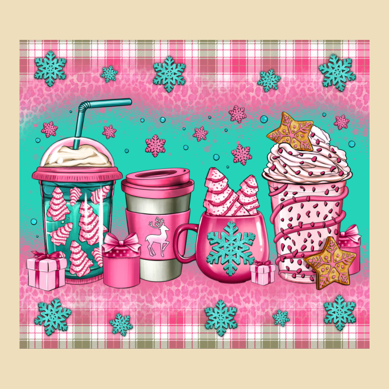 Pink Christmas Coffee Premium Hoodie by Jasminsmagicworld | Teevron