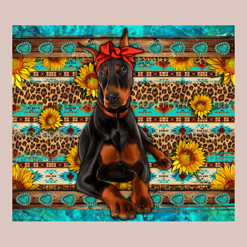 Doberman With Western Background Premium Hoodie by Artiststas | Teevron
