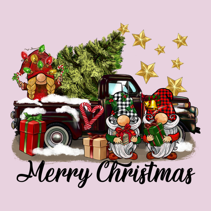 Merry Christmas Gnomes Truck Ladies Tee by BarkalooDesign | Teevron