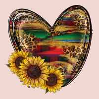 Western Sunflowers Heart Premium Sweatshirt | Teevron