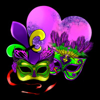 Mardi Gras Heart And Mask Urban Hoodie | Teevron