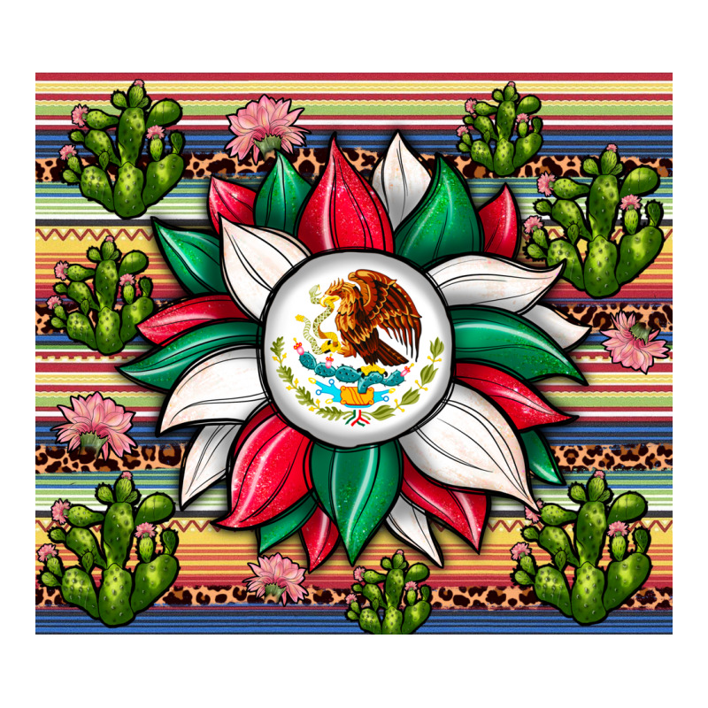 Sunflower Mexican Flag Tumbler Premium Hoodie by JahusDesignShop | Teevron