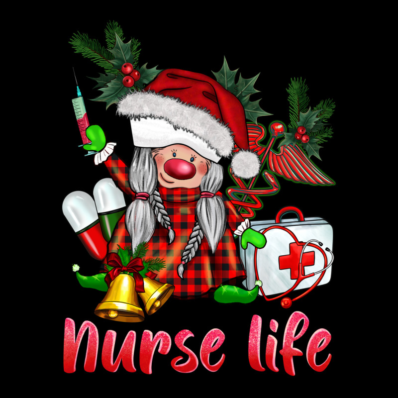 Christmas Nurse Life Gnome Ladies Tee by BarkalooDesign | Teevron