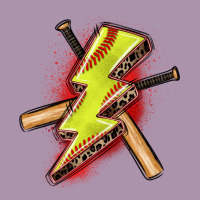 Softball Lightning Bolt Heavyweight Hoodie | Teevron