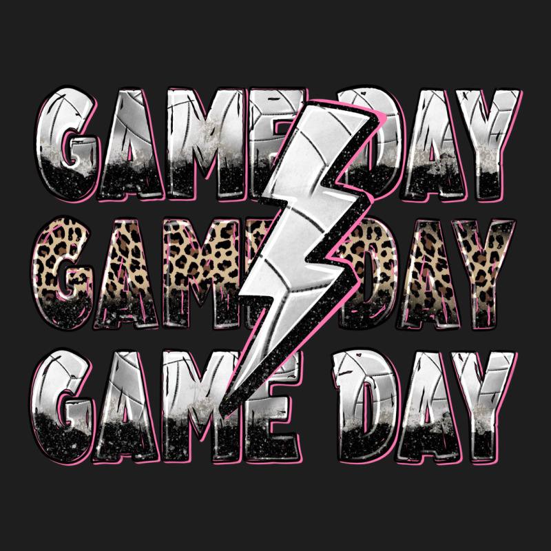 Game Day Game Day Volleyball Lightning Bolt Heavyweight Hoodie by Zillion Design Studio | Teevron