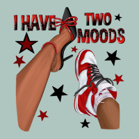 I Have Two Moods Black And Red Sneakers Afro Girl Premium Sweatshirt | Teevron